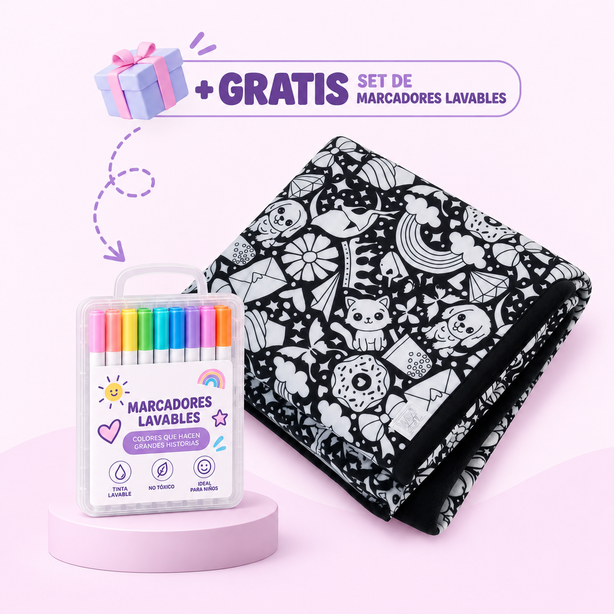 Whasicolor™ Manta para Colorear Lavable