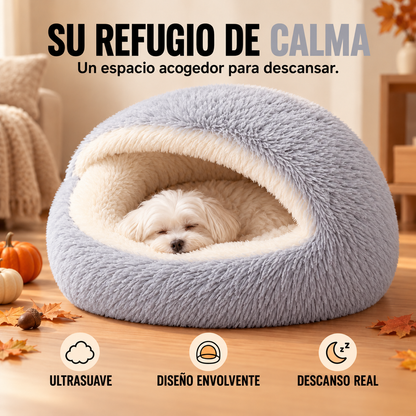 Cozzypaw™ Plush Cave Bed for Pets