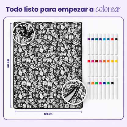 Whasicolor™ Manta para Colorear Lavable