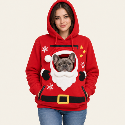 PocketPaw™ Christmas Pet-Carrier Hoodie
