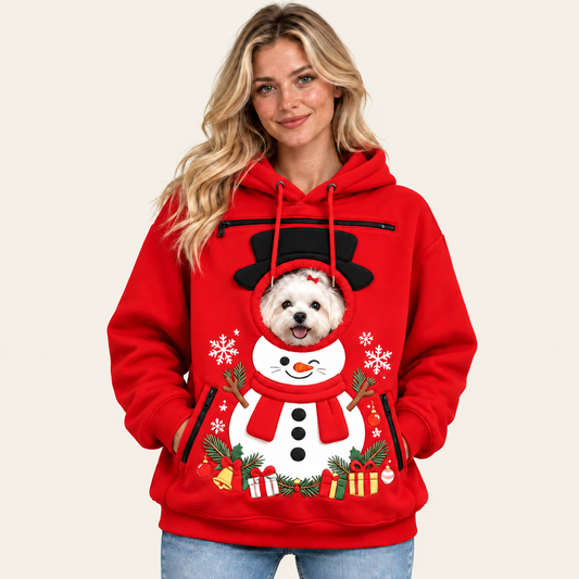 PocketPaw™ Christmas Pet-Carrier Hoodie