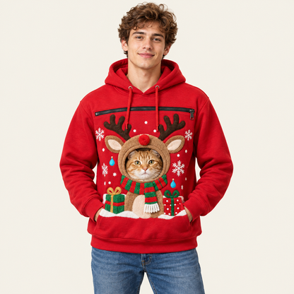 PocketPaw™ Christmas Pet-Carrier Hoodie